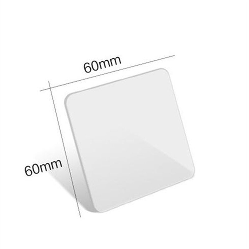 투명 나노 심리스 양면 접착 스티커 테이프, 다기능 방수 방습 테이프, 플라스틱, 60x60mm