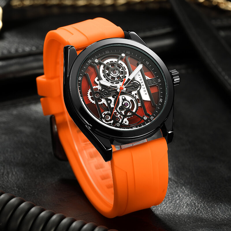 Relógio de quartzo impermeável masculino, Relógios de pulso, Cronógrafo, Data, Esporte, Top Luxury Brand, Novo