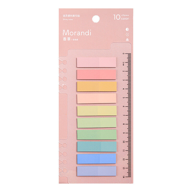 1/2/4PCS Sheets Flags Tabs Neon Page Markers Paper Index Bookmark Sticky Notes Stationery