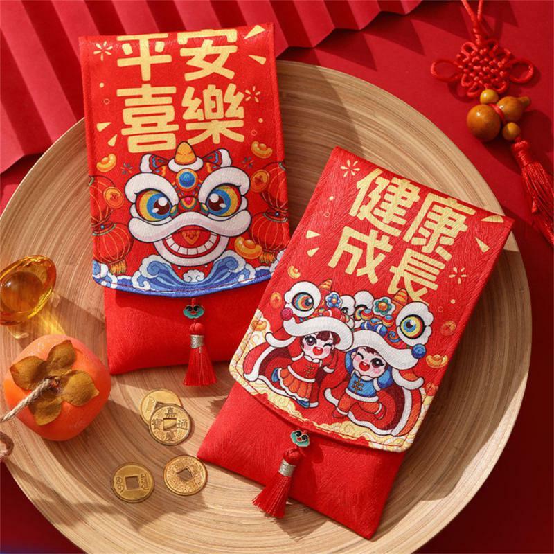 Sac rouge simple aux couleurs vives, artisanat exquis, pratique, escales festives, cadeau du Nouvel An, sac de paquet rouge universel