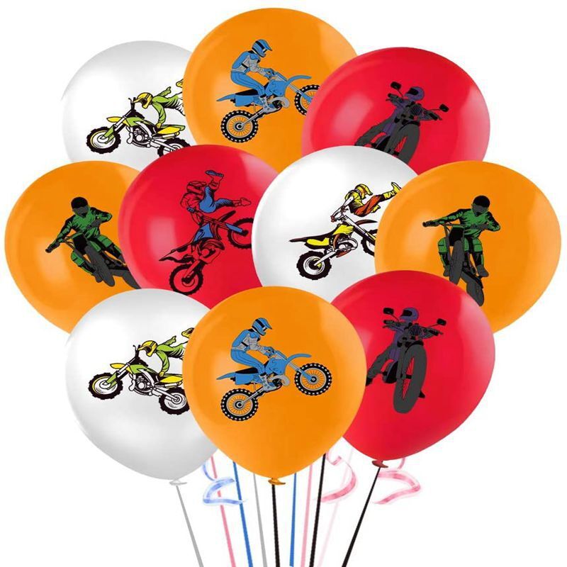 Suministros de fiesta de cumpleaños de Dirt Bike, platos de fiesta temáticos de motocicleta, decoraciones de servilletas, vajilla de Motocross, recuerdo para niños