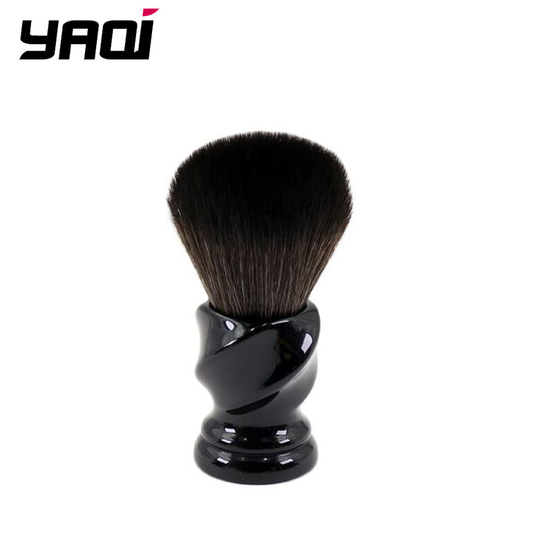 Yaqi TWIST Escova De Barbear Molhada, Cabelo Sintético, Punho De Resina, 24mm