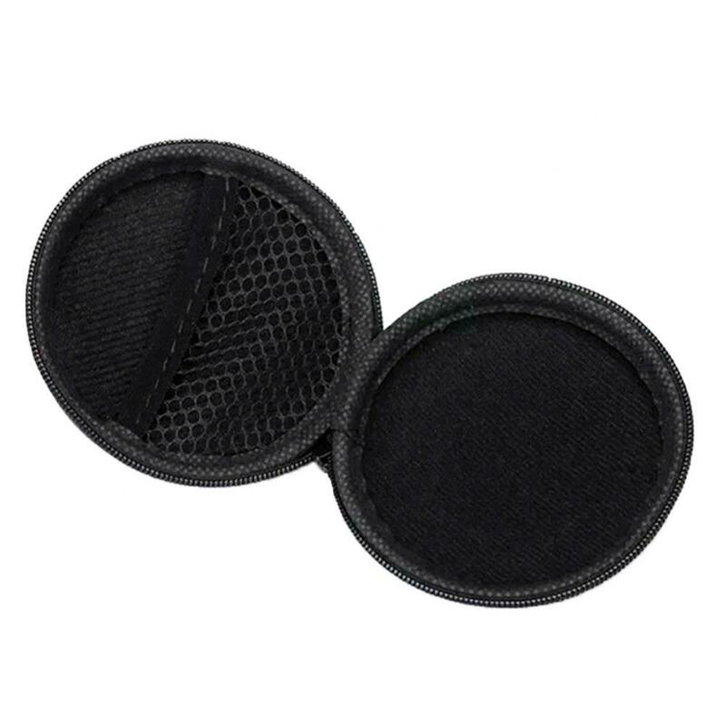 Multifunctional Shockproof Round Zipper Storage Bag Earphone Organizer Pouch For Earphone Headphone Accessories Earbuds Case Box