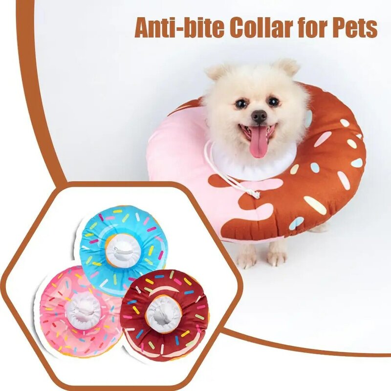 Pet Cat Collar Dog Doughnut Neck Cone Recovery Collar For Anti-Bite Lick Surgery Wound Healing Protective Pet Supply Donut U9D1