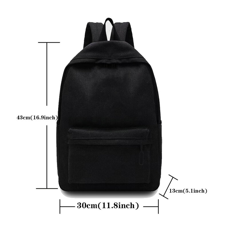 New Women's Backpack Multifunction Double Zipper Teenager Laptop Backpack Student Shoulder Bag Color Bear Korean Style Schoolbag