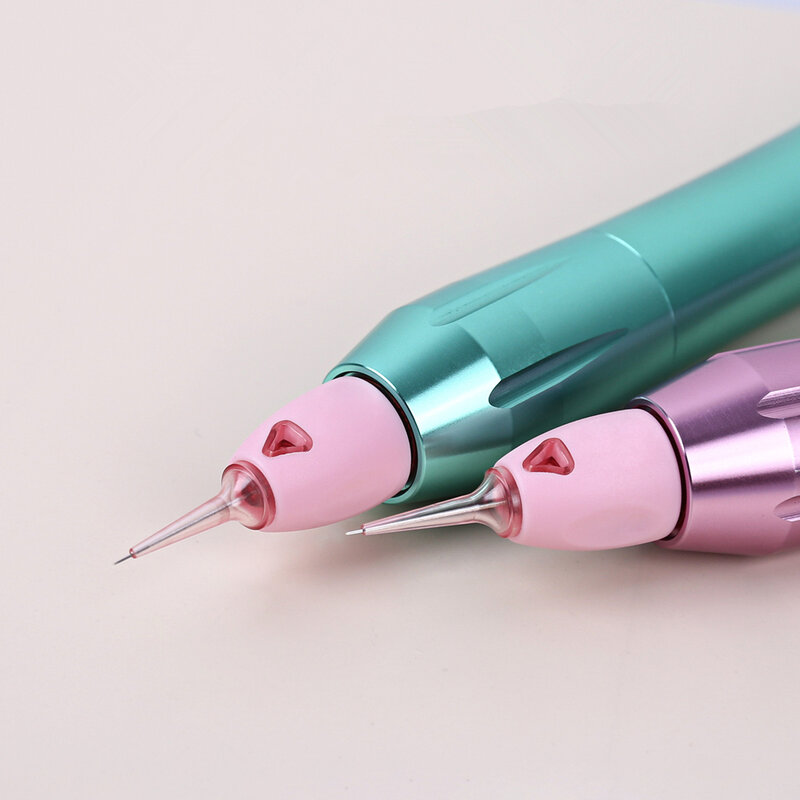 20pcs/Box 316 Stainless Steel Silicone Sleeve Microblading Tattoo Needle Cartridge Pink/Blue Disposable Tattoo Cartridge Needle