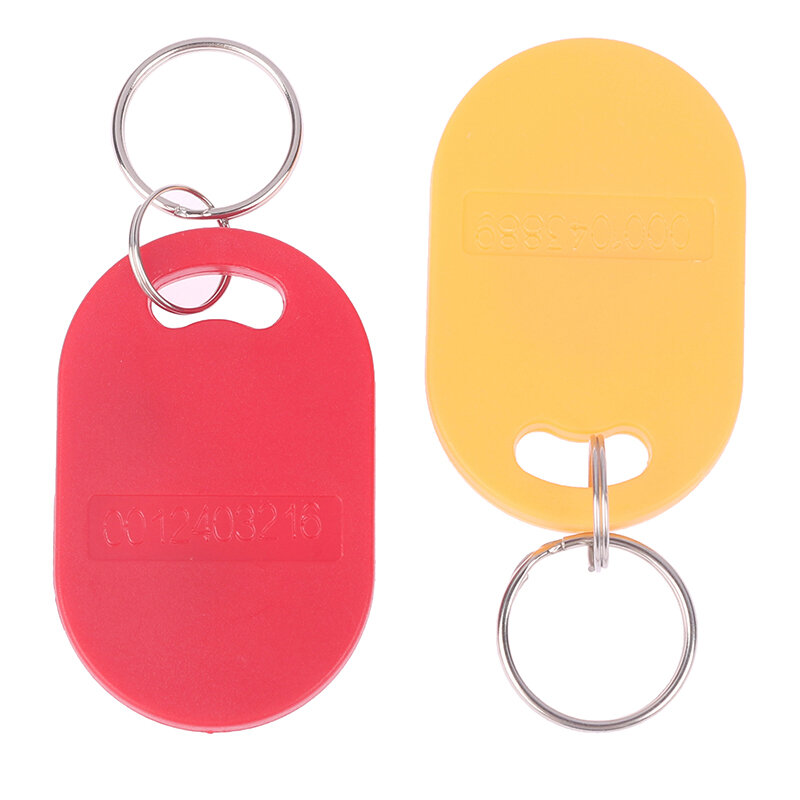 Dual Chip Frequency RFID 125KHZ T5577 13.56MHZ Changeable Writable IC+ID Rewritable Composite Key Tags Keyfob