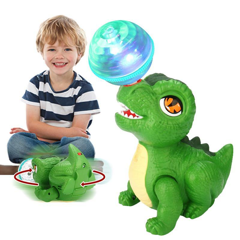 Mainan dinosaurus menyala, mainan anak-anak musik mainan hewan elektrik mainan belajar dan pengembangan dinosaurus elektronik multifungsi