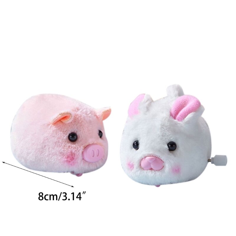 봉제 태엽 귀여운 만화 돼지/토끼 모양의 어린이 휴일 생일 선물