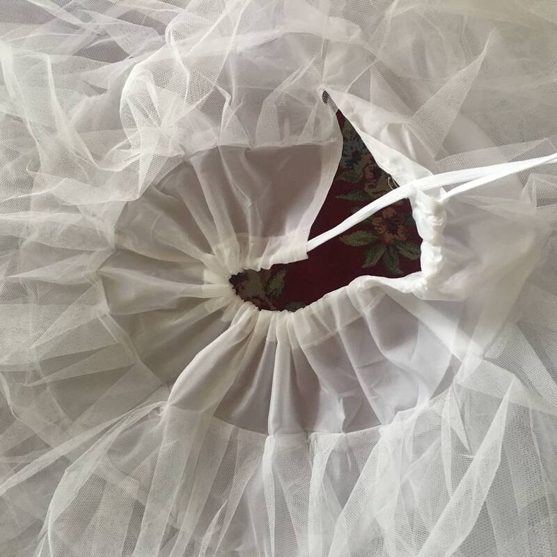 Petticoat Crinoline Hoop Skirt, Princesa Cosplay Dress, Underskirt para vestido de casamento, 6 Hoops