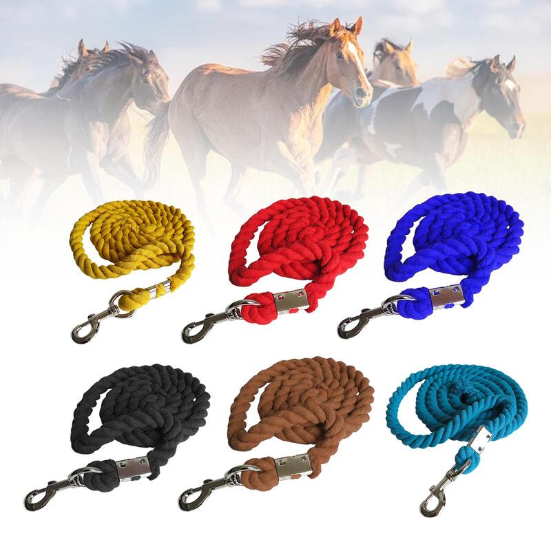 Corda trançada de cavalo chumbo, Acessório profissional, durável para gado, Bolt Snap, Equestrian Rein Racing Halters, fácil de usar