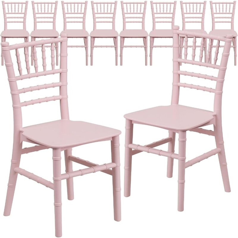 어린이 송진 활동 의자, 상업 및 가정용 어린이 특정 의자, 정적 무게추 330 파운드, 10 개 세트, 핑크