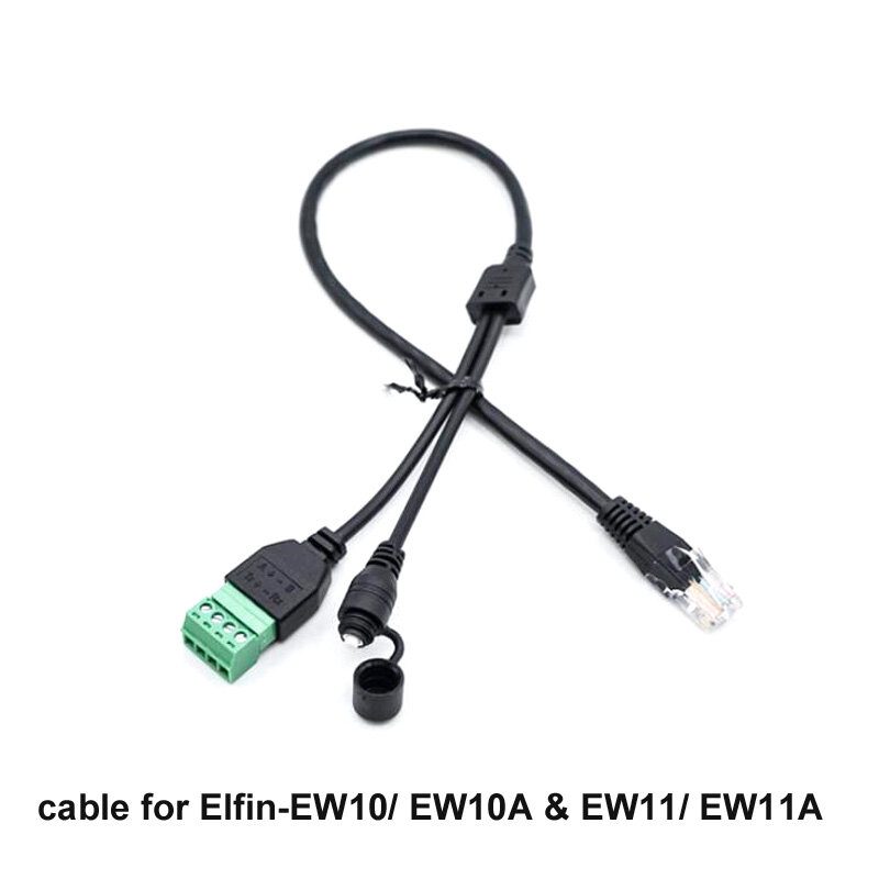 Adaptador de transferencia, portador de Cable de conversión para Elfin-EW10A, EW11A, Elfin-EE10A, EE11A, RJ45, RS232, interfaz RS485