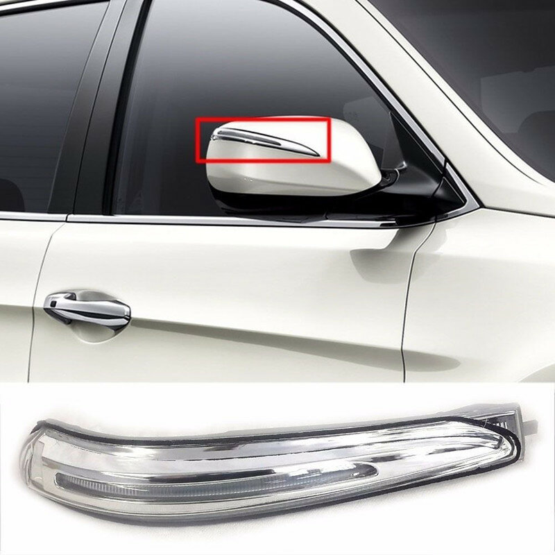 Espelho lateral lâmpada de sinal repetidor para Hyundai Santa Fe 2013 2014 2015, 876132W000, 876232W000