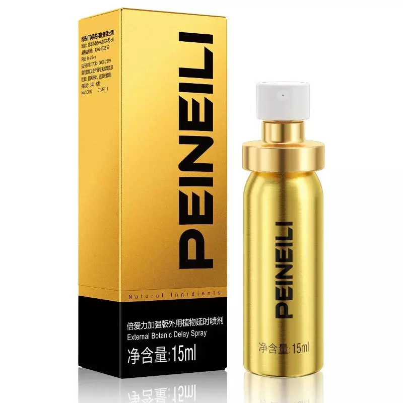 Nieuwe Gouden Peneili Mannelijke Seksuele Delay Spray Mannen Vertragen Crème 60 Minuten Lang Voortijdige Ejaculatie Erectie Spray Volwassen