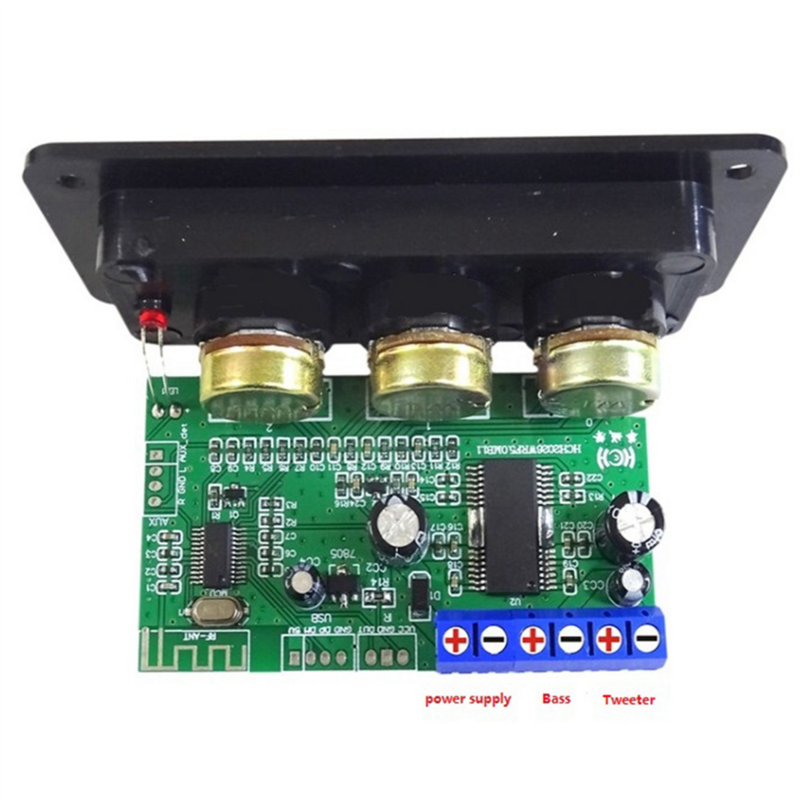 2x Bluetooth 5.0 Versterker Power Audio Board 30W Mono Stage Eindversterker Board, U Disk Decoder, Met Usb-Lijn