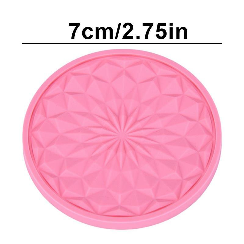 Car Water Cup Mat 4pcs Non-Slip Round Auto Drink Mat Car Interior Accessories For Most Cars To Hold Coffee Beverage Drinks Dirt