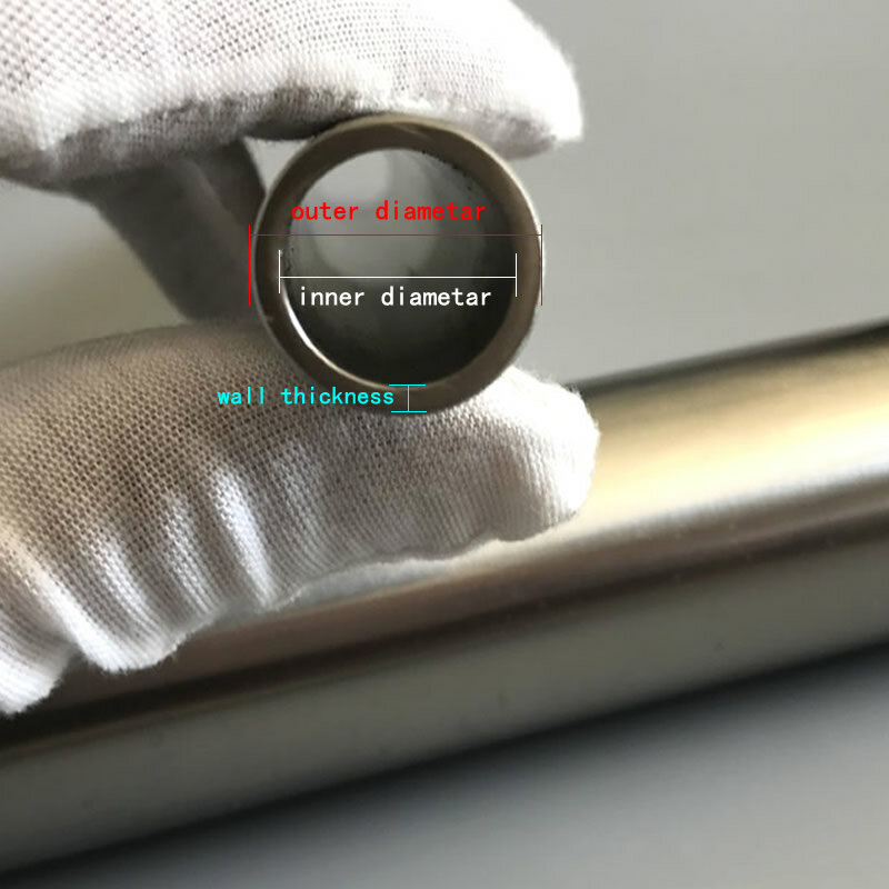 Diameter luar 34mm dalam 32mm 31mm 30mm 304 baja tahan karat tabung presisi toleransi 0.05mm dipoles di dalam di luar