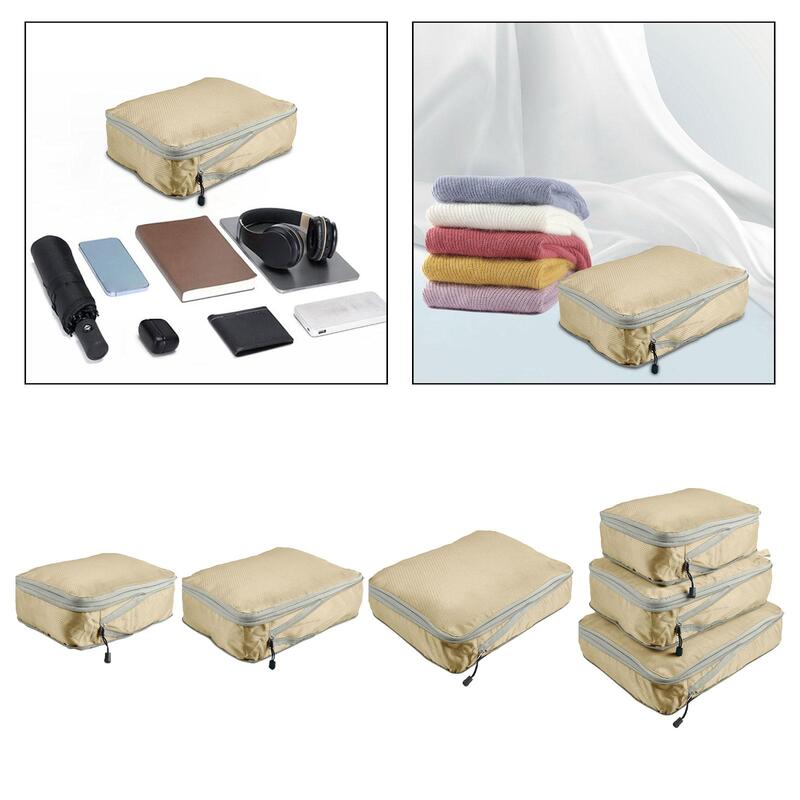 Packing Cube Zipper Clothes Storage Suitcase Organizer Bag Luggage Organiser Luggage Storage Bag for Shoes Socks Towels Shirts