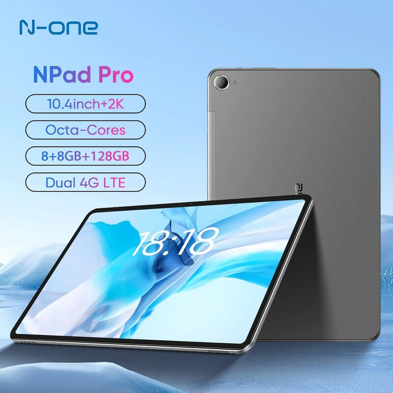 N-ONE Npad Pro 안드로이드 패드 (8 + 8)GB 128GB 10.36 인치, 2K FHD + 디스플레이, UNISOC T616 옥타 코어 13MP 카메라, C타입 듀얼 4G LTE 태블릿