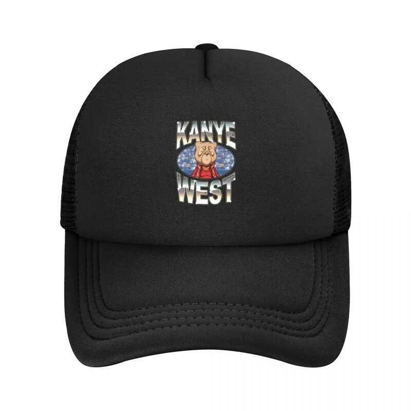 Bonés de beisebol Kanye West Meme para homens e mulheres, Funny Mesh Hats, Fashion Caps