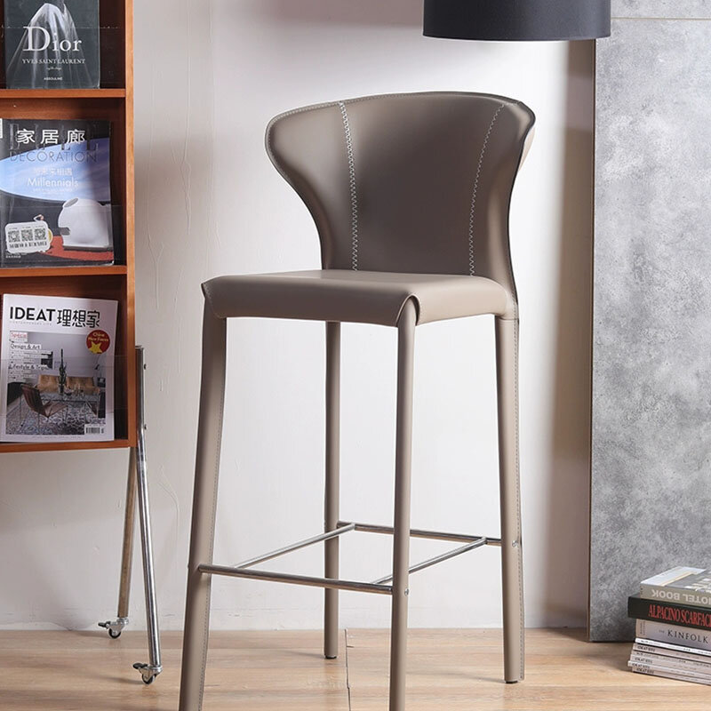 Nowoczesne krzesła Bar Retro industrialne designerskie toaletki relaksujące krzesła barowe recepcja ergonomiczne Taburete altowe meble do salonu