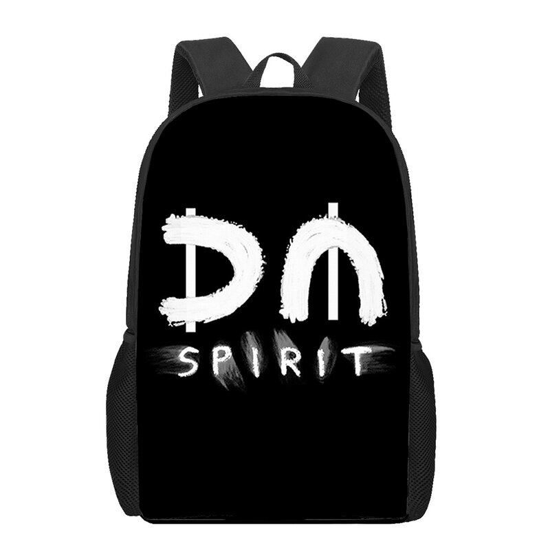 Depeches Band โหมด3D พิมพ์กระเป๋านักเรียนสำหรับเด็ผู้ชายหญิงนักเรียนกระเป๋าเป้สะพายหลังกระเป๋าหนังสือของเด็ก Satchel กระเป๋าเป้สะพายหลัง
