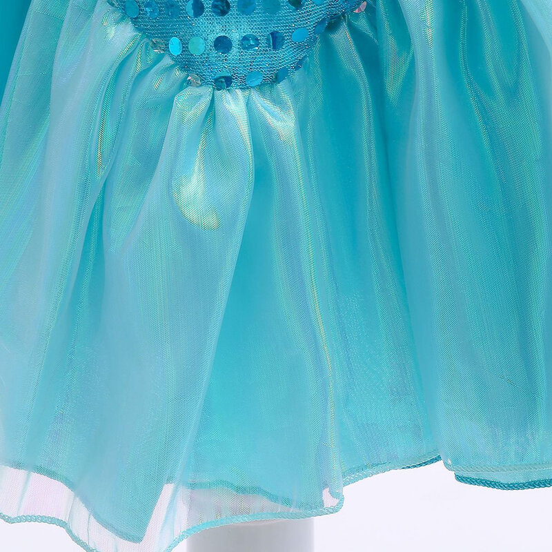Robe de Sirène Ariel pour Fille, Costume de Princesse Cosplay, Vêtements d'Été, de Carnaval, d'Anniversaire, d'Halloween