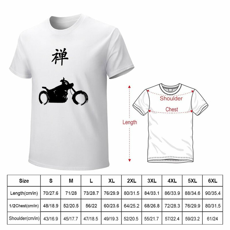 Camiseta con símbolo de mantenimiento de motocicleta Zen y el arte de la motocicleta, tops de tallas grandes, ropa vintage, ropa de verano para hombres