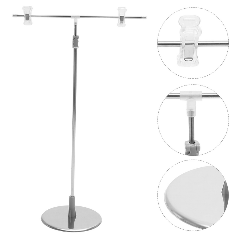 Stainless Steel Bracket Sticker Display Stand Adjustable Welcome for Wedding Poster Menu Holders