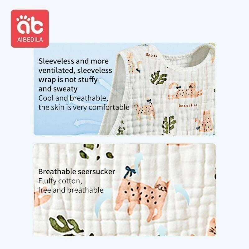 AIBEDILA-Camisola de algodão para meninas, camisola infantil, vestido de noite infantil, pijama infantil, roupas de dormir, verão
