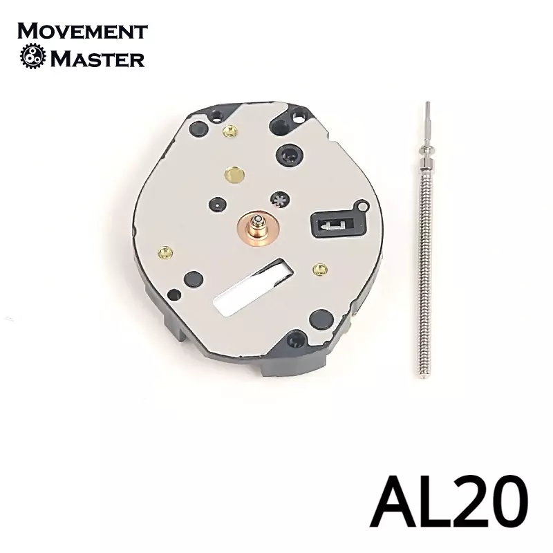 Новинка, электронный кварцевый механизм AL20E, механизм AL20 с двумя стрелками, запасные части для ремонта и замены часов
