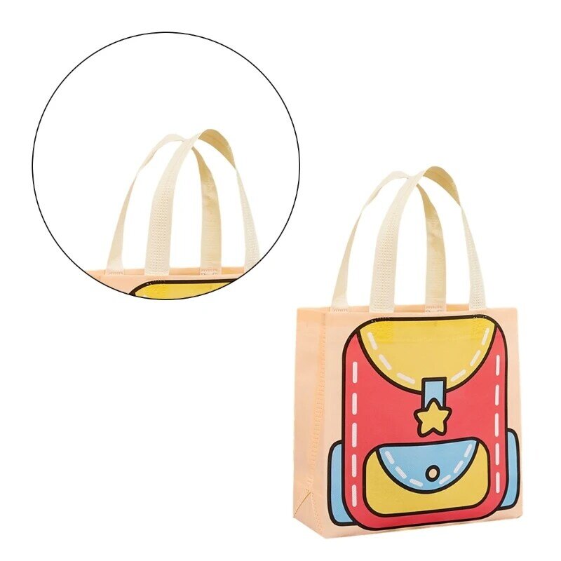 Bag Dopamine Color Handbag for Kids Children Holiday Festival Gift Bag