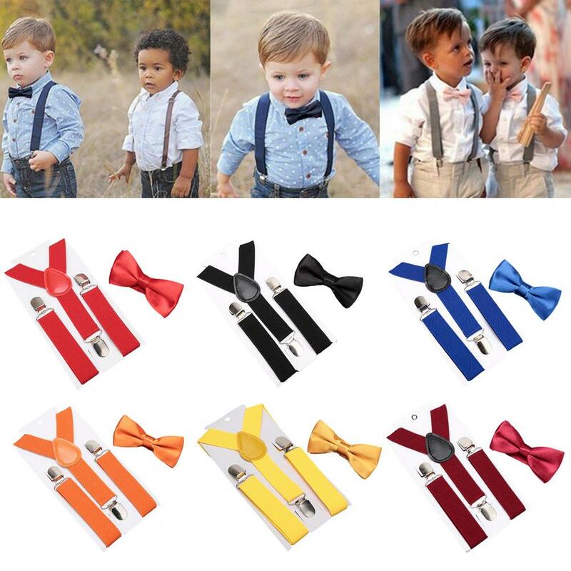 Эластичная лента со встроенным галстуком-бабочкой модная универсальная эластичная лента с галстуком-бабочкой модный детский галстук для фестивалей для мальчиков