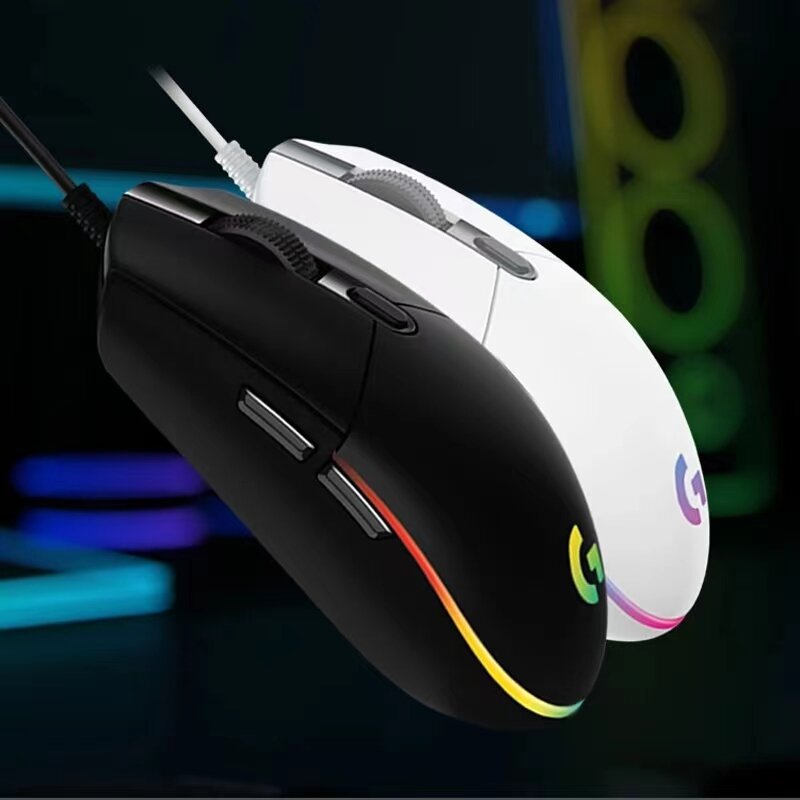 Logitech G102 Mouse Original IC PRODIGY/ LIGHTSYNC G203 Gaming Mouse Optical 8000DPI 16.8M Color LED Customizing 6 Buttons Wired