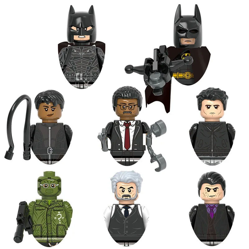 Os Vingadores Cartoon Character Building Block, Batman, Catwoman Tijolos, Brinquedo Educativo, Presente de Aniversário, X0334