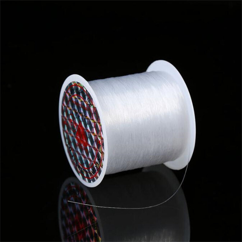 1roll 0,2-0,8mm nicht dehnbare transparente Kristall-Nylon-Perlenschnur für DIY-Draht faden armbänder Schmuck zubehör