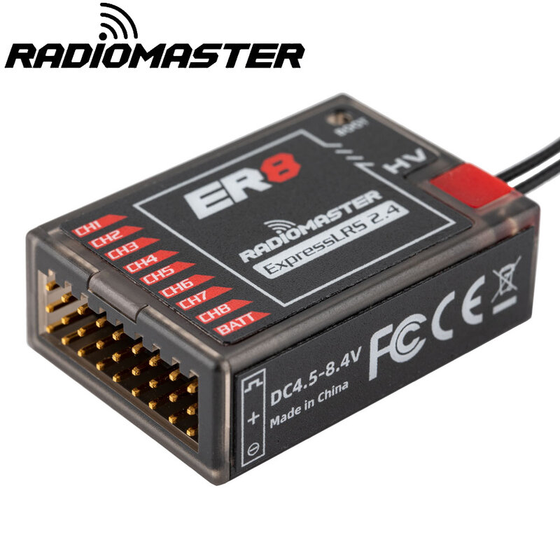 Radiom84- Récepteur pour voiture RC, bateau, avion, jouet, ER4 4CH, ER6, ER6G, ER6GV, 6CH, ER8, ER8GV, 8CH, 2.4GHZ, pfslrs, Elrs PWM