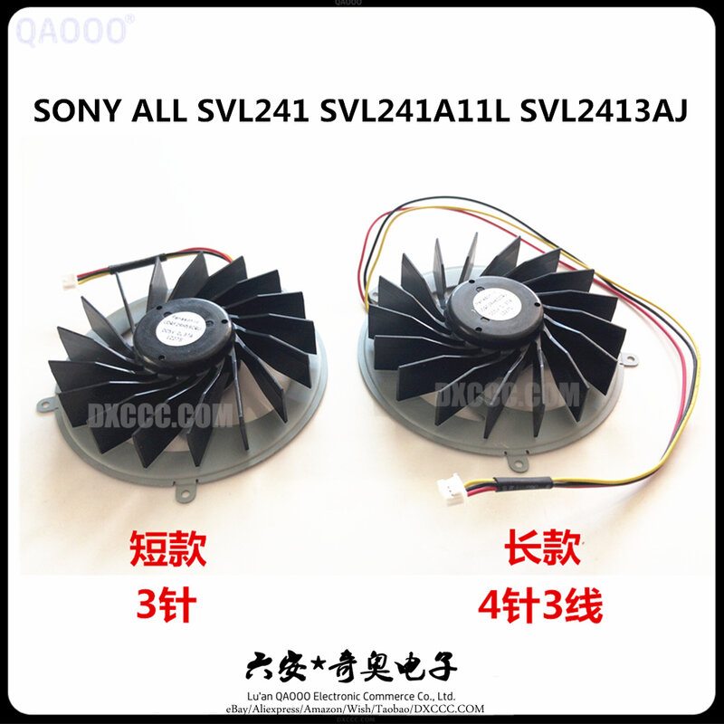 Ventilateur de refroidissement CPU, pour Sony tous SVL241 SVL2413AJ