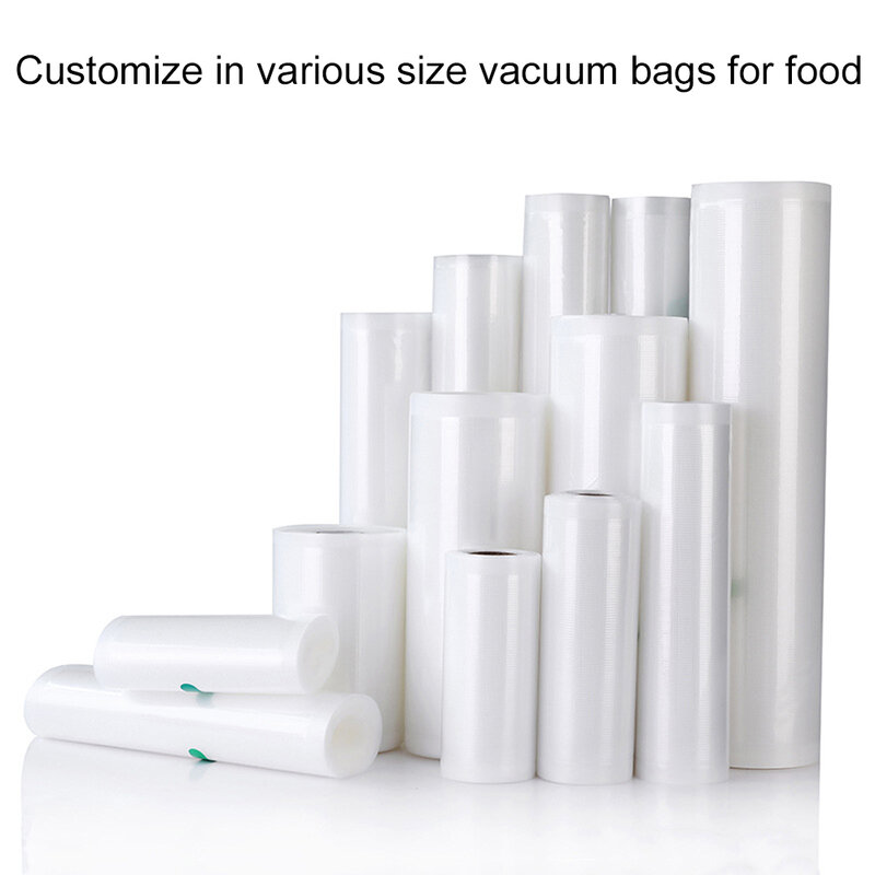 Küche Frische-halten Lebensmittel Saver Storage Tasche Vakuum Versiegelung Verpackt Beutel Lebensmittel Tasche Wiederverwendbare Rollen Küche Organizer 12-32cm breite