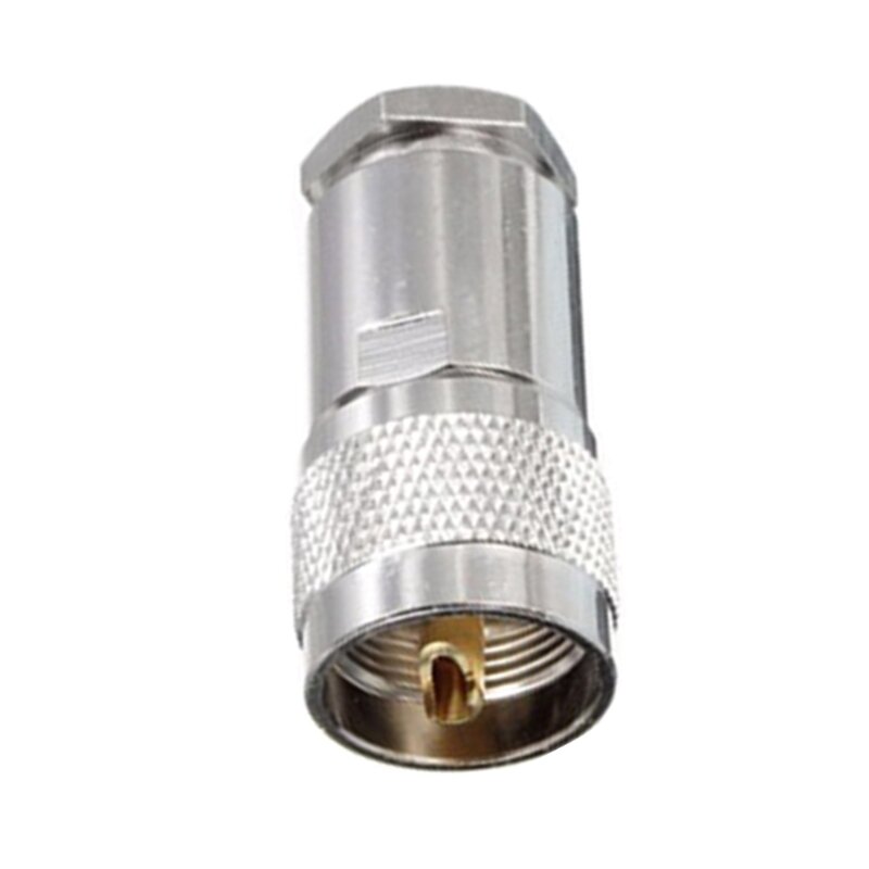 High-Quality RF Coaxial Connector for Radio Antenna Durable SL16 Male Plug for LMR400 RG8 Coaxial Cable