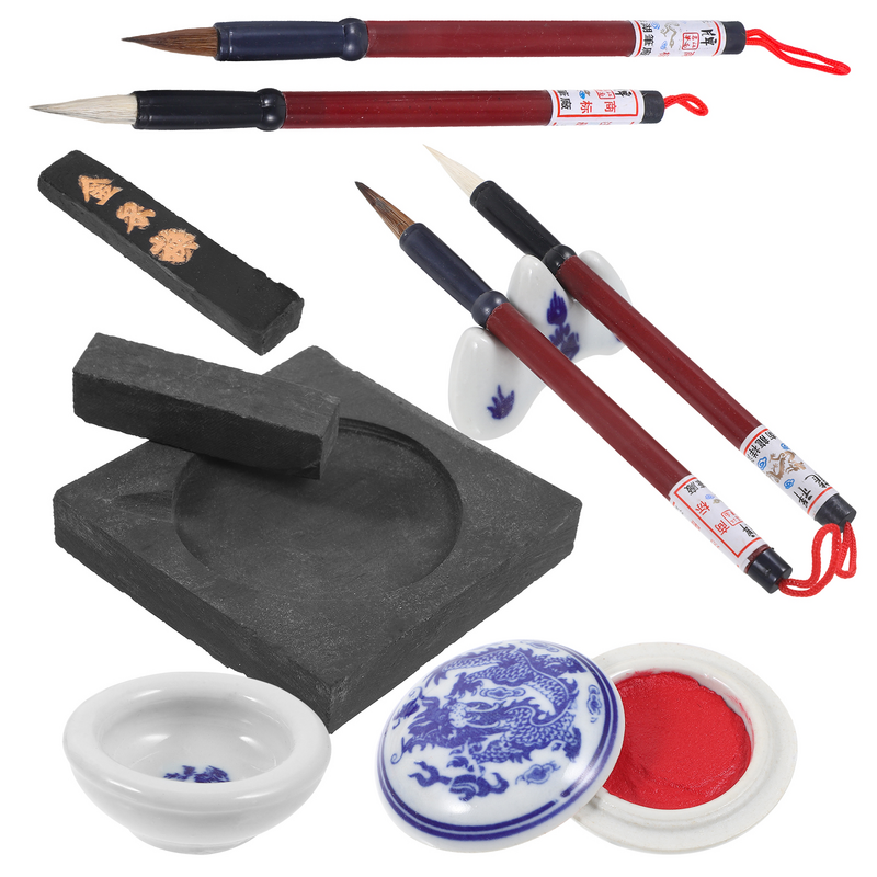 Quattro tesori del Set di studio pennelli per calligrafia penna cinese Kit per calligrafia regalo