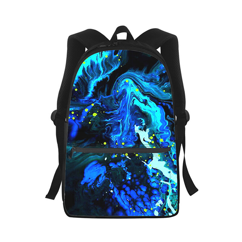 Mochila colorida padrão de textura 3D para homens e mulheres, mochila escolar, bolsa de ombro, viagem, laptop, estudante, crianças, moda