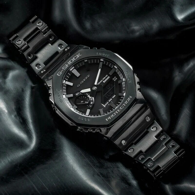 G-SHOCK GM-B2100BD seria metalowa obudowa modny wodoodporny zegarek męski prezent słoneczny męski zegarek wielofunkcyjny stoper