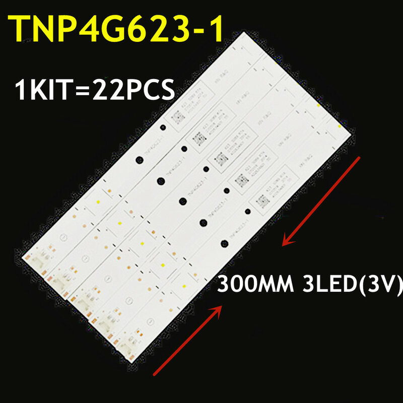 Strip lampu latar LED, 22 buah TNP4G623-1 lampu MVCVTN-0 1803 E179240 untuk TX-55EX613E TX-55FX623E TX-55EX580B TH-55EX600K TX-55FX600