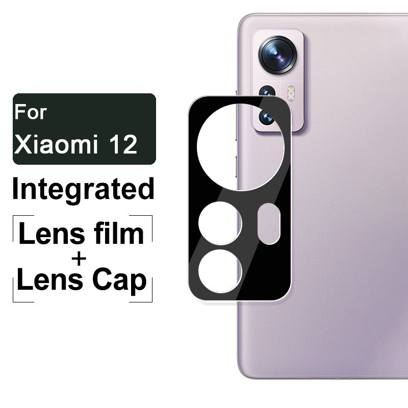 Película de lente de cámara de teléfono de vidrio templado para Mi 12X 12Pro, protectores de cubierta trasera de lente HD anticaída para Xiaomi 12 películas protectoras