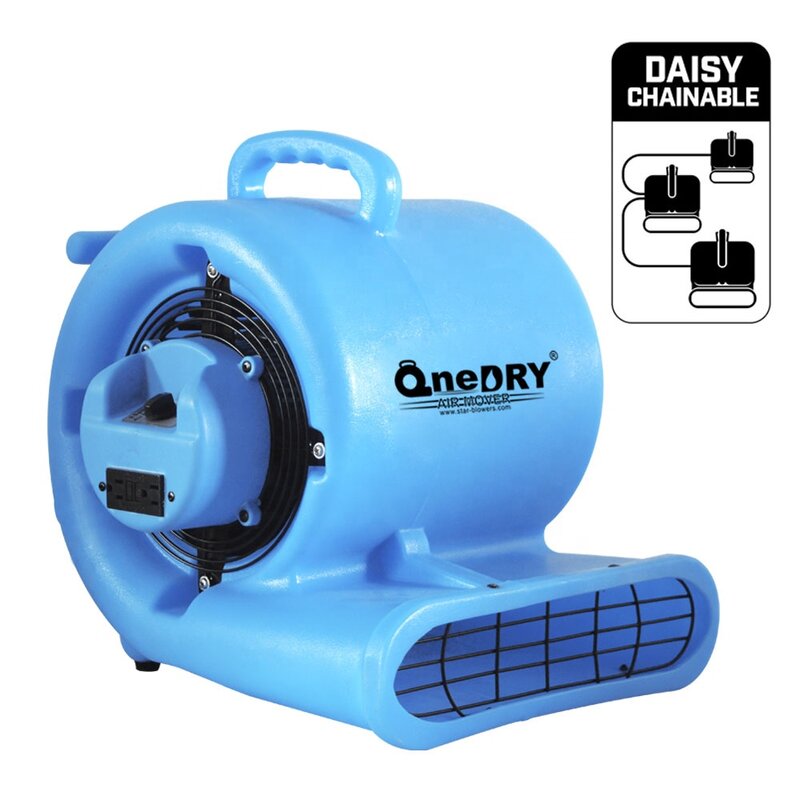 ONE-33 1/3HP Stackable Commercial Centrifugal Radial Air Mover Carpet Dryer Blower Floor Fan for Water Damage Restoration