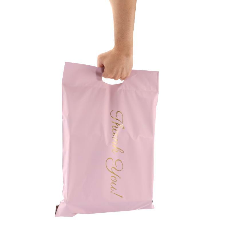 Sacchetti postali per corriere rosa da 100 pezzi sacchetto di sigillo autoadesivo impermeabile stampa sacchetti di imballaggio per posta sacchetto di spedizione espresso in plastica