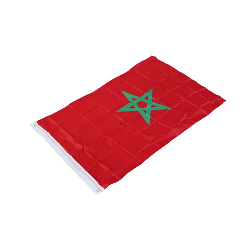 Марокканский полиэстер для баннера, марокканский флаг для сада, полиэстер, марокканский флаг Banne
