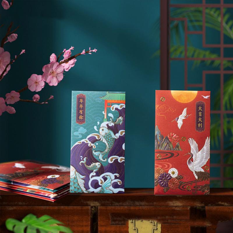 New Year Red Envelopes Spring Festival Lucky Money Bless Pocket Envelope Gift Chinese New Year Decorations Red Envelop